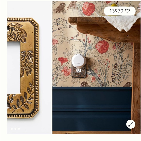 NWT Anthropologie Joan Brass Single Toggle Switch Plate - Picture 5 of 5